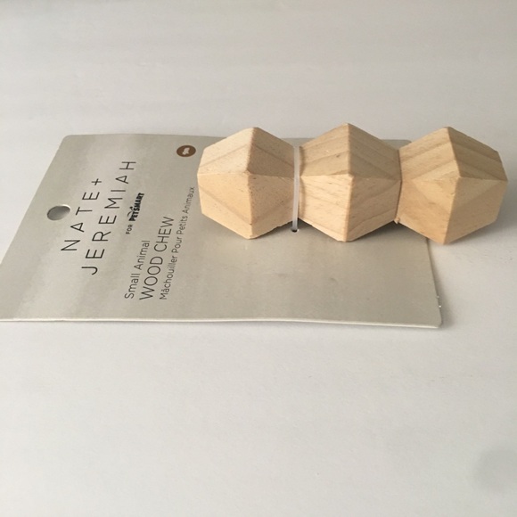 Nate + Jeremiah Wood Chews For Small Animal 4.5" x 1.5" Natural Wood - Picture 2 of 8